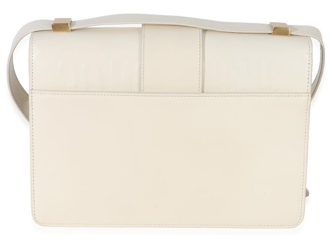 Borsa a patta 30 Montaigne in vitello liscio bianco Christian Dior - vista 2