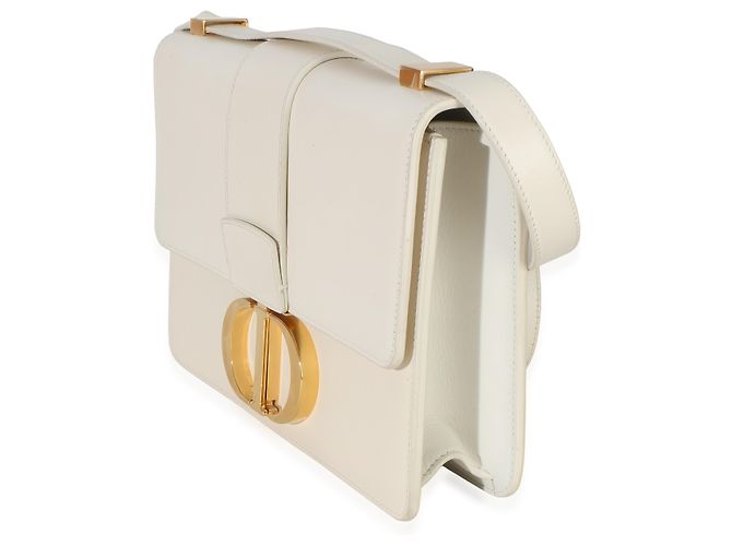 Borsa a patta 30 Montaigne in vitello liscio bianco Christian Dior - vista 3