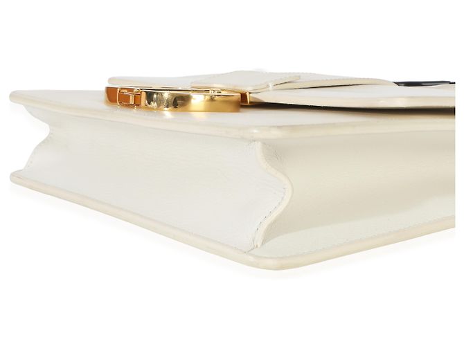 Borsa a patta 30 Montaigne in vitello liscio bianco Christian Dior - vista 6
