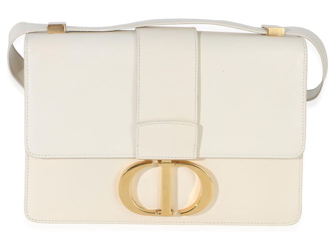 Borsa a patta 30 Montaigne in vitello liscio bianco Christian Dior - vista 8