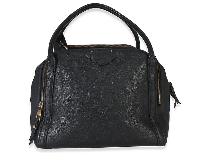 Louis Vuitton Marais MM in Monogram Empreinte nero - vista 7