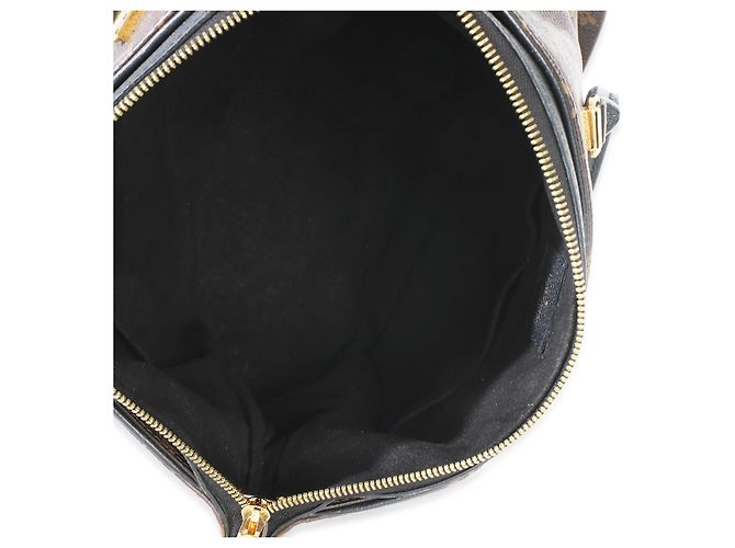 Louis Vuitton Black Monogram Canvas Pallas Tote MM Marrone - vista 5