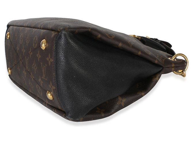 Louis Vuitton Black Monogram Canvas Pallas Tote MM Marrone - vista 6