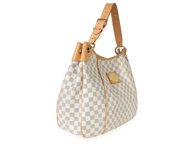 Louis Vuitton Damier Azur Canvas Galliera GM Beige - vista 4