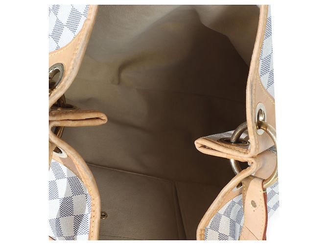Louis Vuitton Damier Azur Canvas Galliera GM Beige - vista 5