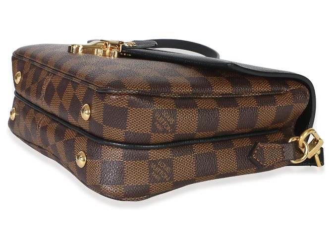 Louis Vuitton Black Damier Ebene Canvas Clapton PM Marrone Nero - vista 6