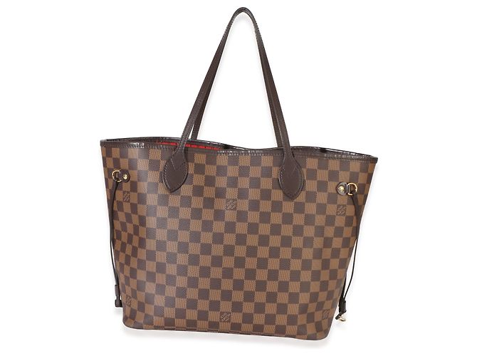 Louis Vuitton Damier Ebene Canvas Neverfull MM Castaño - vista 2