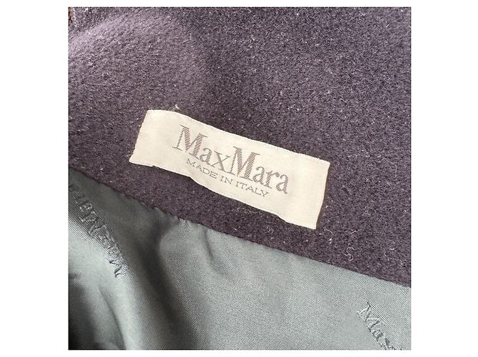 Max Mara Mantello Abrigo Lana y Cachemira Azul oscuro - vista 4