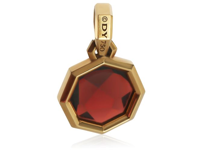 Pendente in oro giallo e granato David Yurman - vista 3