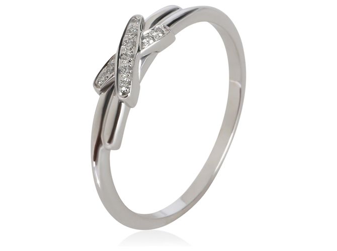 Anello Jeux de Liens in oro bianco e diamanti Chaumet - vista 2