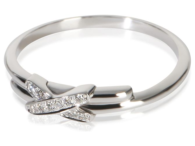 Anello Jeux de Liens in oro bianco e diamanti Chaumet - vista 3