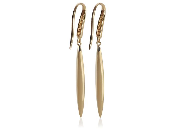 Orecchini pendenti a piuma in oro giallo Tiffany & Co. - vista 3