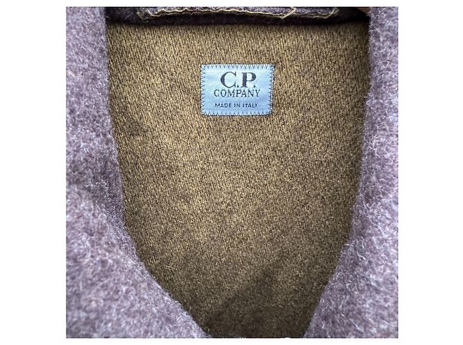 CP Company Wool Blend Overcoat Grey - view 2