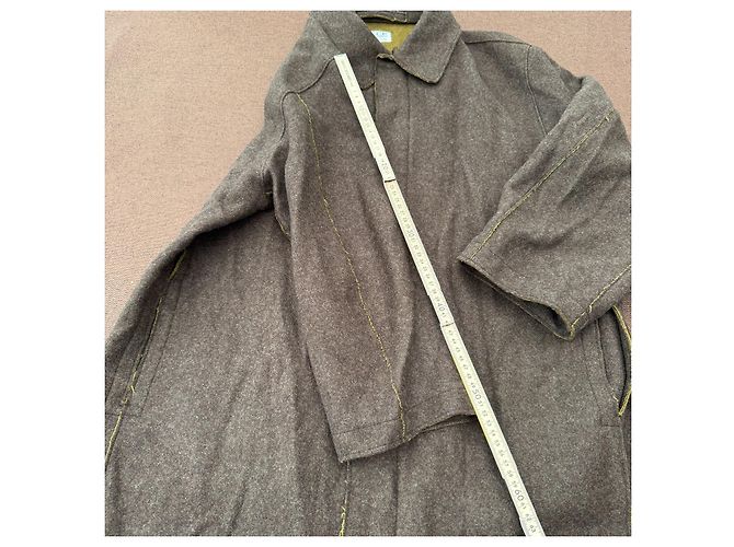 CP Company Wool Blend Overcoat Grey - view 8