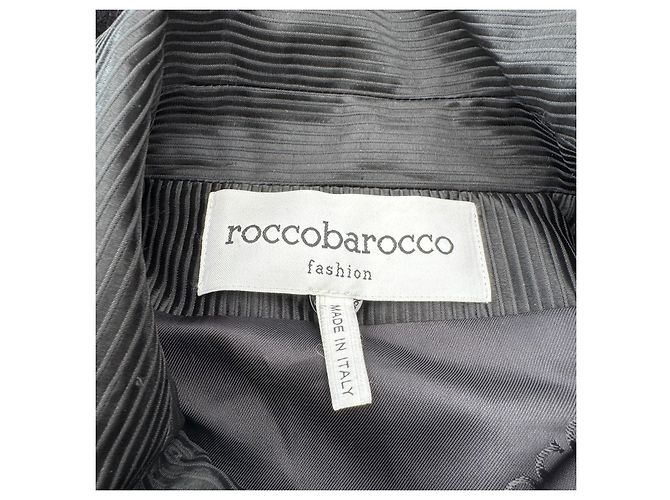 Autre Marque Rocco Barocco Abito nero in lana e viscosa - vista 3