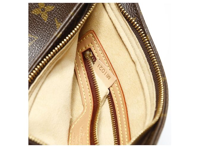 Borsa a Spalla Louis Vuitton Monogram Looping MM Marrone - vista 10