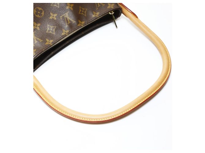 Borsa a Spalla Louis Vuitton Monogram Looping MM Marrone - vista 12