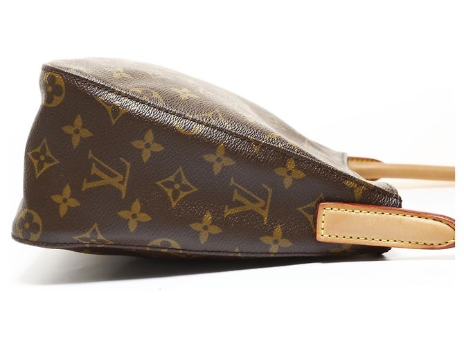 Borsa a Spalla Louis Vuitton Monogram Looping MM Marrone - vista 4