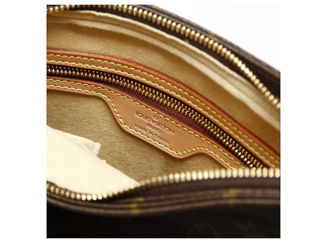 Borsa a Spalla Louis Vuitton Monogram Looping MM Marrone - vista 9