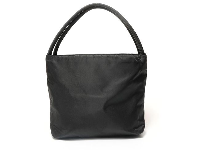 Prada Ein-Schulter-Nylon-Handtasche Braun Schwarz - Ansicht 2
