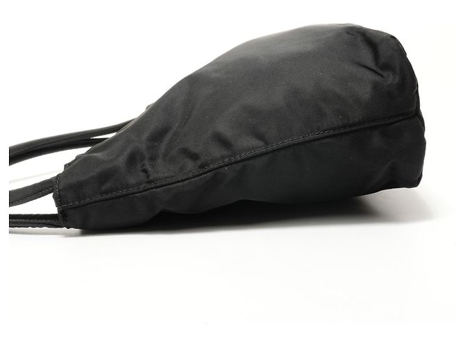 Prada Ein-Schulter-Nylon-Handtasche Braun Schwarz - Ansicht 3