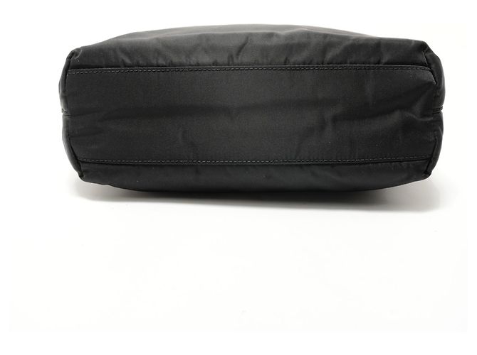 Prada Ein-Schulter-Nylon-Handtasche Braun Schwarz - Ansicht 7