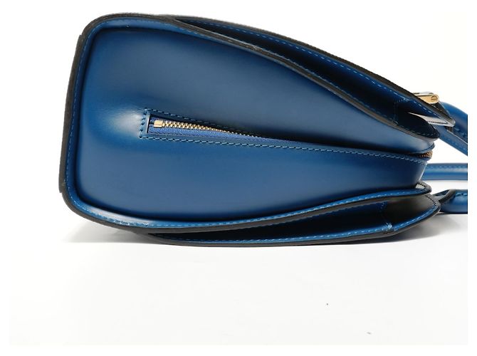 Borsa Louis Vuitton Pont Neuf Epi Blu - vista 4