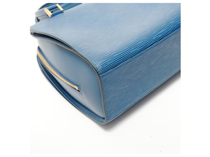 Borsa Louis Vuitton Pont Neuf Epi Blu - vista 5