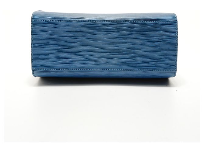 Borsa Louis Vuitton Pont Neuf Epi Blu - vista 7