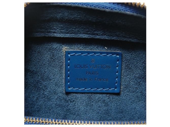 Borsa Louis Vuitton Pont Neuf Epi Blu - vista 9