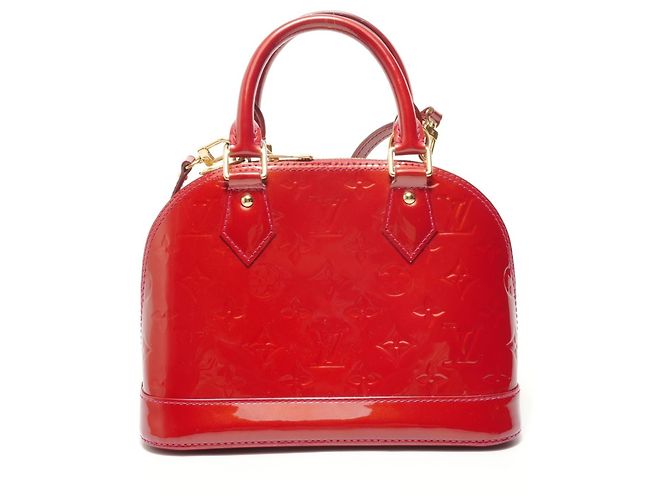 Borsa Louis Vuitton Alma BB Monogram Vernis Rosso Monogramma - vista 2