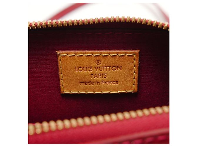 Borsa Louis Vuitton Alma BB Monogram Vernis Rosso Monogramma - vista 9
