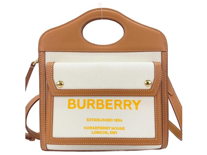 Mini borsa a taschino Burberry Bianco - vista 2