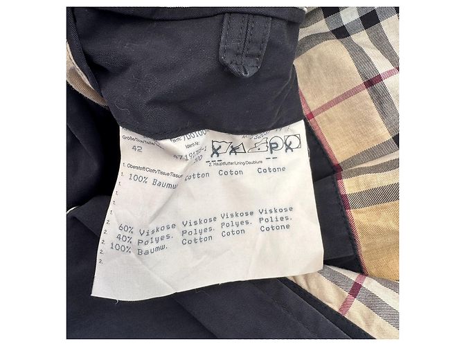 Gabardina Burberry con forro Nova Check Gris antracita - vista 4