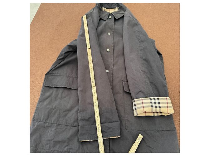 Gabardina Burberry con forro Nova Check Gris antracita - vista 8