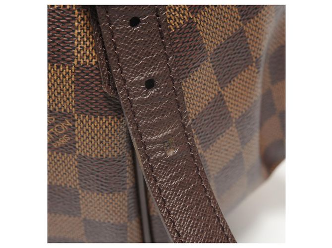 Borsa Louis Vuitton Damier Belem MM Marrone Damier ebene - vista 12