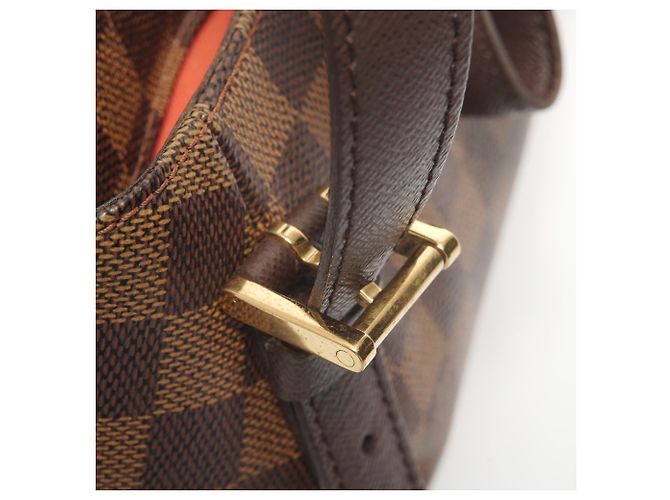 Borsa Louis Vuitton Damier Belem MM Marrone Damier ebene - vista 13