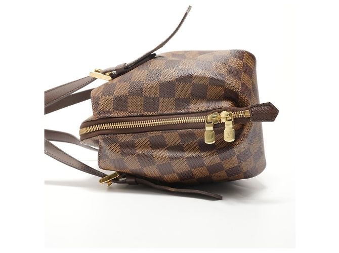 Borsa Louis Vuitton Damier Belem MM Marrone Damier ebene - vista 3