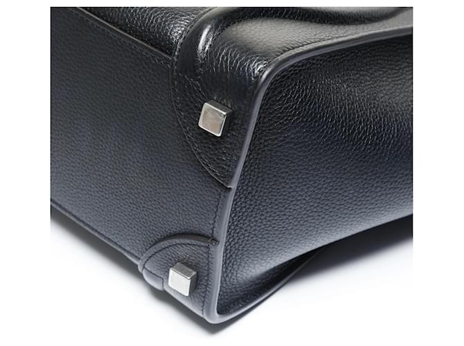 Céline Borsa Celine Luggage Micro Shopper Nero - vista 6