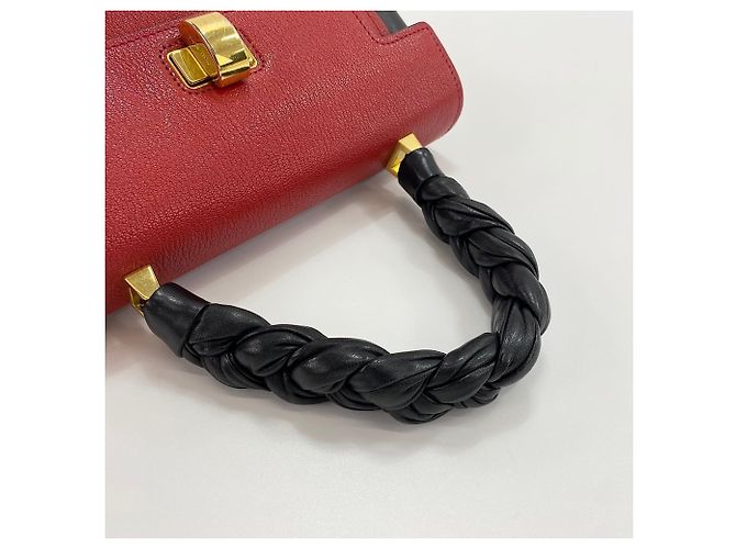 Borsa 2-Way Miu Miu Miu Madras Click Rosso - vista 10