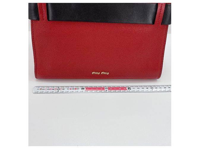 Borsa 2-Way Miu Miu Miu Madras Click Rosso - vista 4