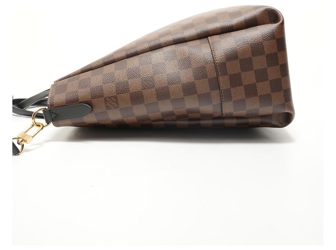 Borsa Tote Louis Vuitton Damier Ebene Belmont NV BB Marrone - vista 3
