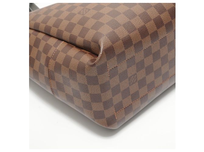 Borsa Tote Louis Vuitton Damier Ebene Belmont NV BB Marrone - vista 5