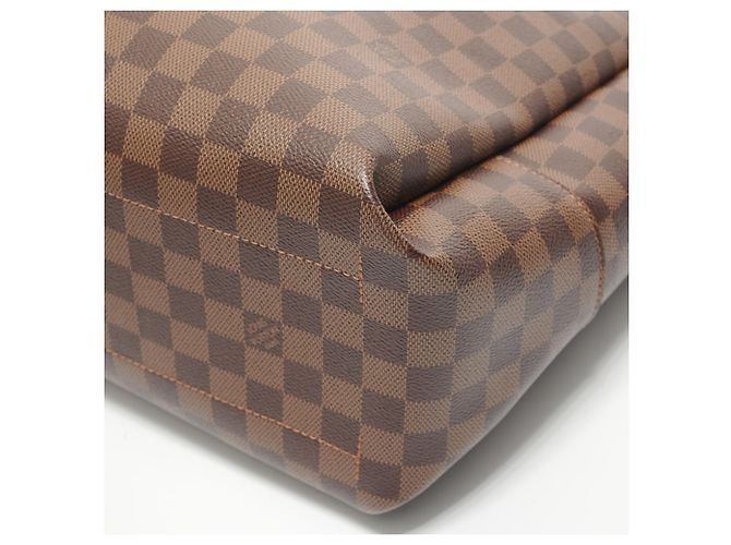Borsa Tote Louis Vuitton Damier Ebene Belmont NV BB Marrone - vista 6