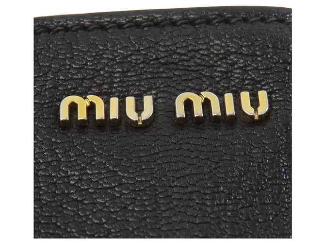 Borsa Tote Madras Miu Miu Nero - vista 6