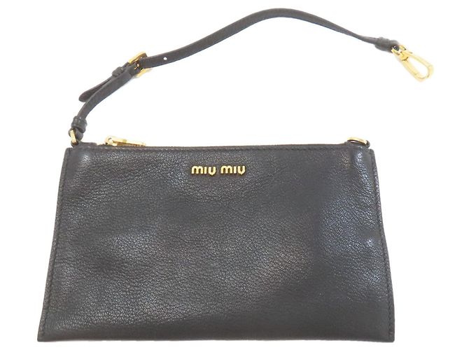 Borsa Tote Madras Miu Miu Nero - vista 7