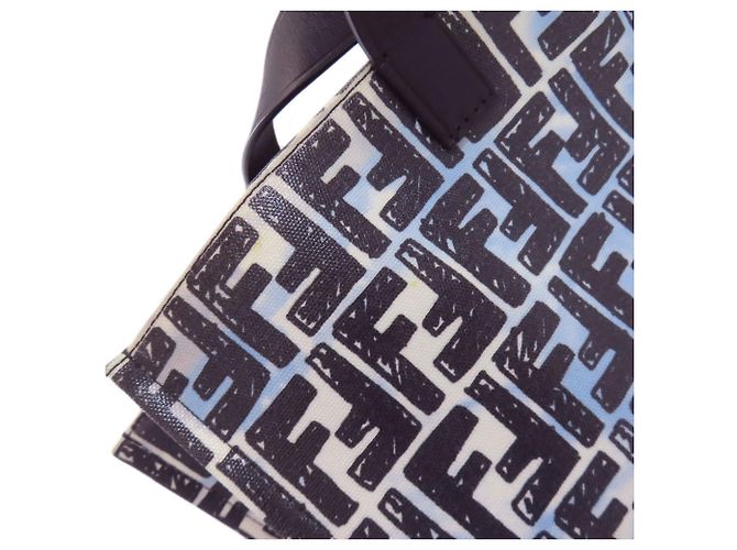 Borsa Tote Fendi Zucca Pattern Nero - vista 8