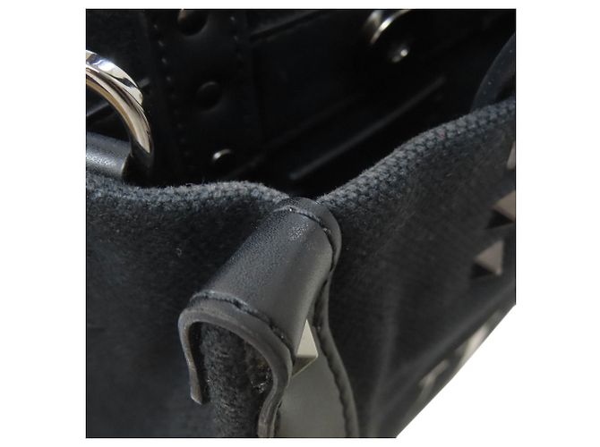 Borsa 2-Way con borchie Valentino Nero - vista 8