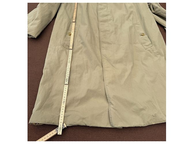 Burberrys Trench Coat Balmacaan Beige in Cotone - vista 9