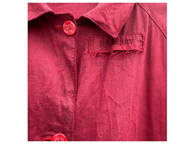 Chaqueta Burberry London de mezcla de algodón roja Burdeos - vista 2